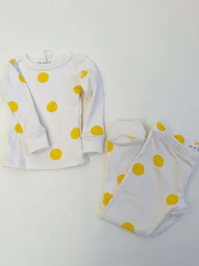 Mabo Kids Organic Cotton Spotted Pajama Set