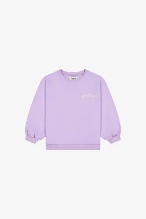 KIDS OVERSIZE CREW | LAVENDER