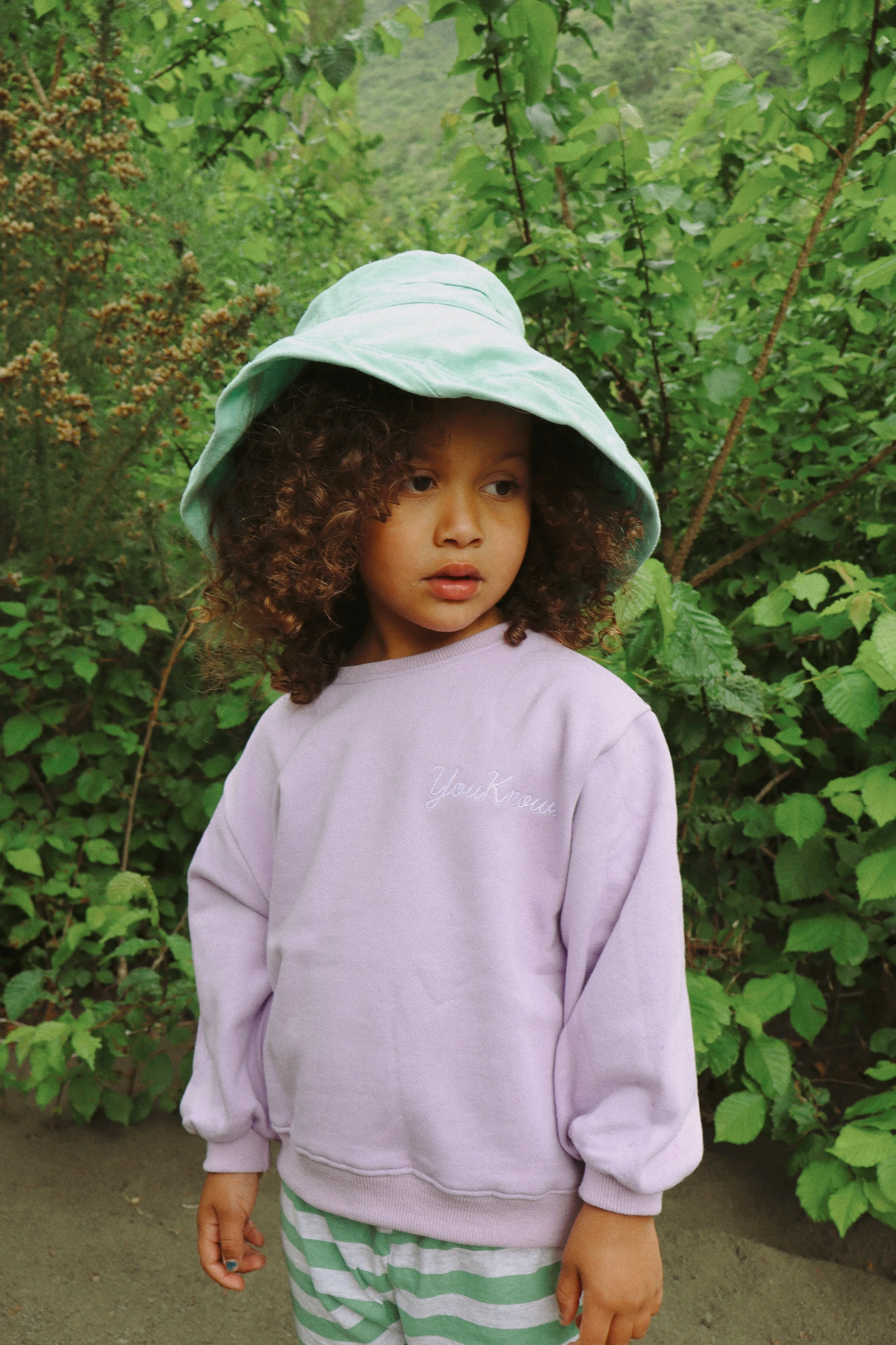 KIDS OVERSIZE CREW | LAVENDER