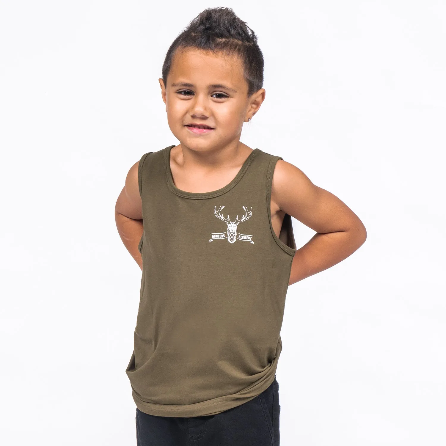 Kids Red Stag Singlet