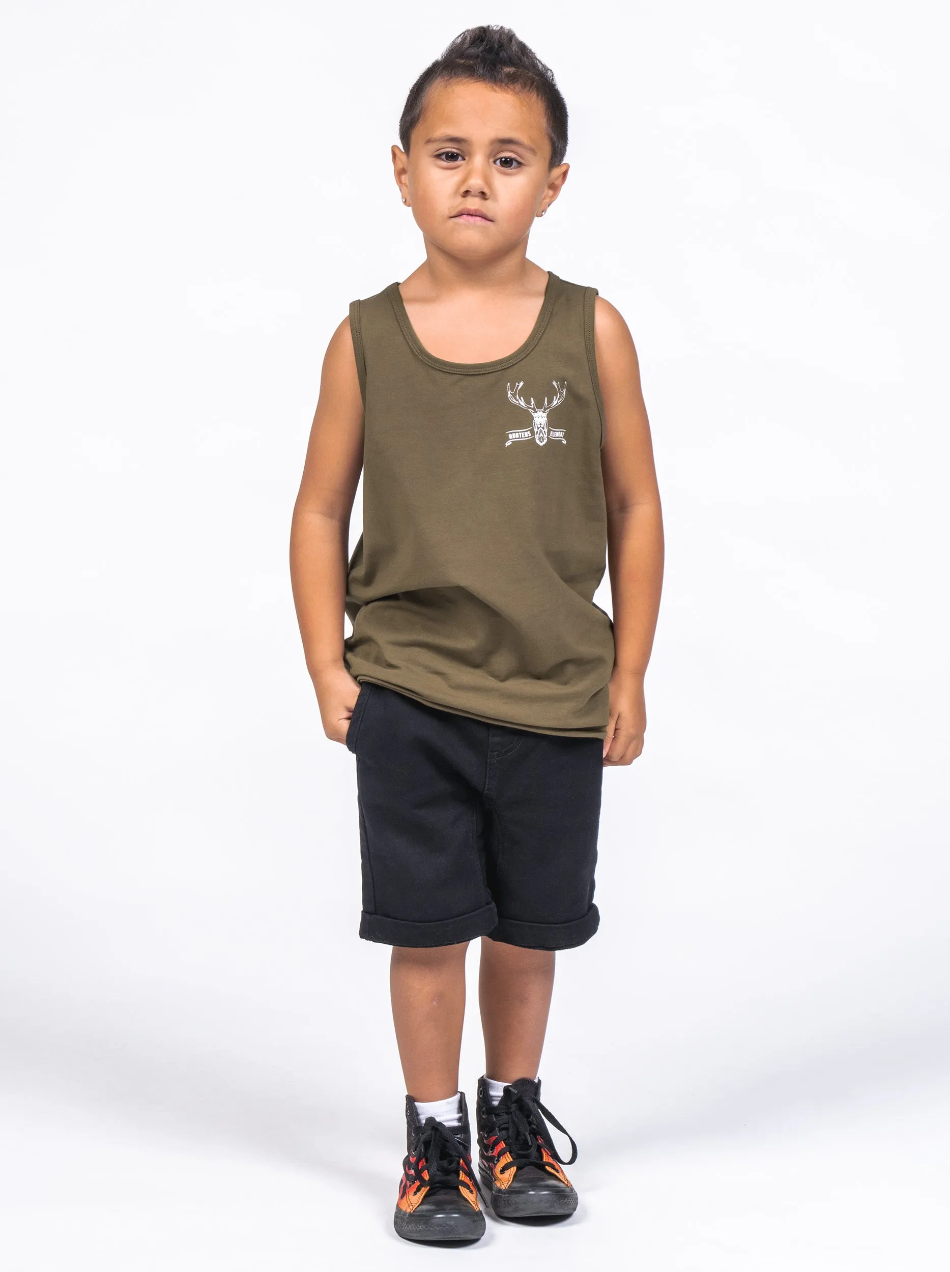 Kids Red Stag Singlet