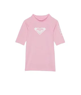 Kids Roxy Whole Hearted Short Sleeve Rashguard