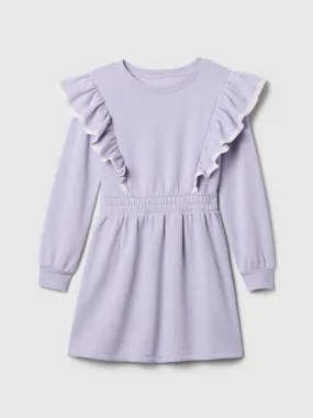 Kids Ruffle Sweatshirt Dress