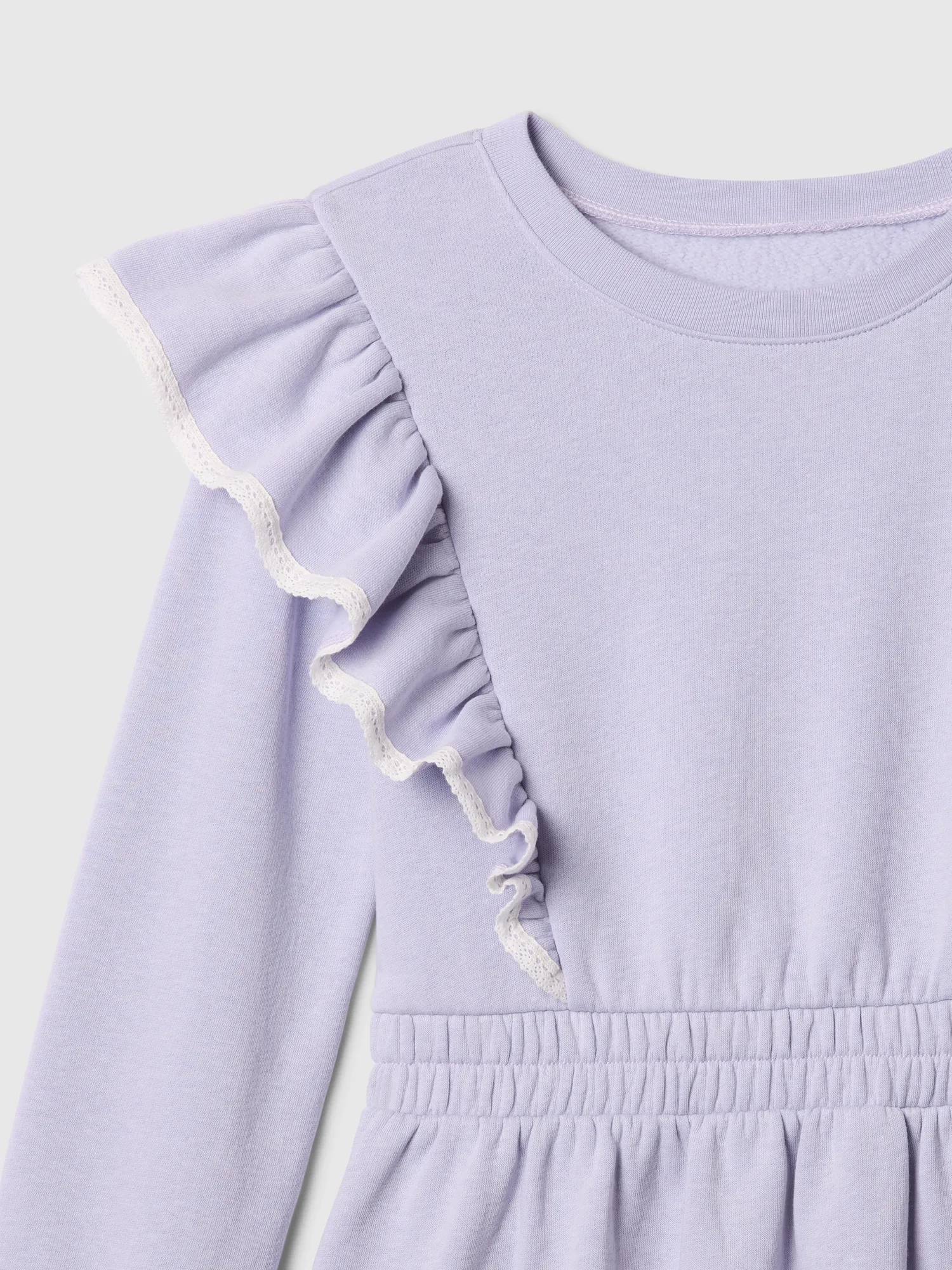 Kids Ruffle Sweatshirt Dress