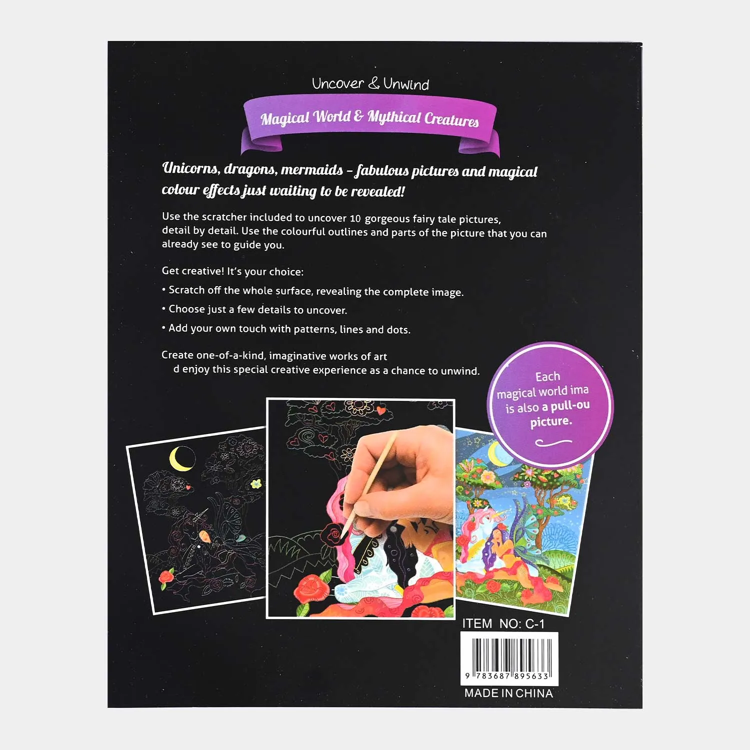 Childrens Scratch Art Book