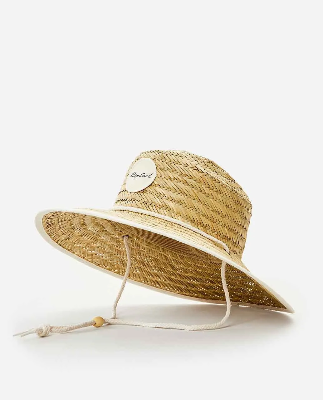 Kids' Script Straw Sun Hat