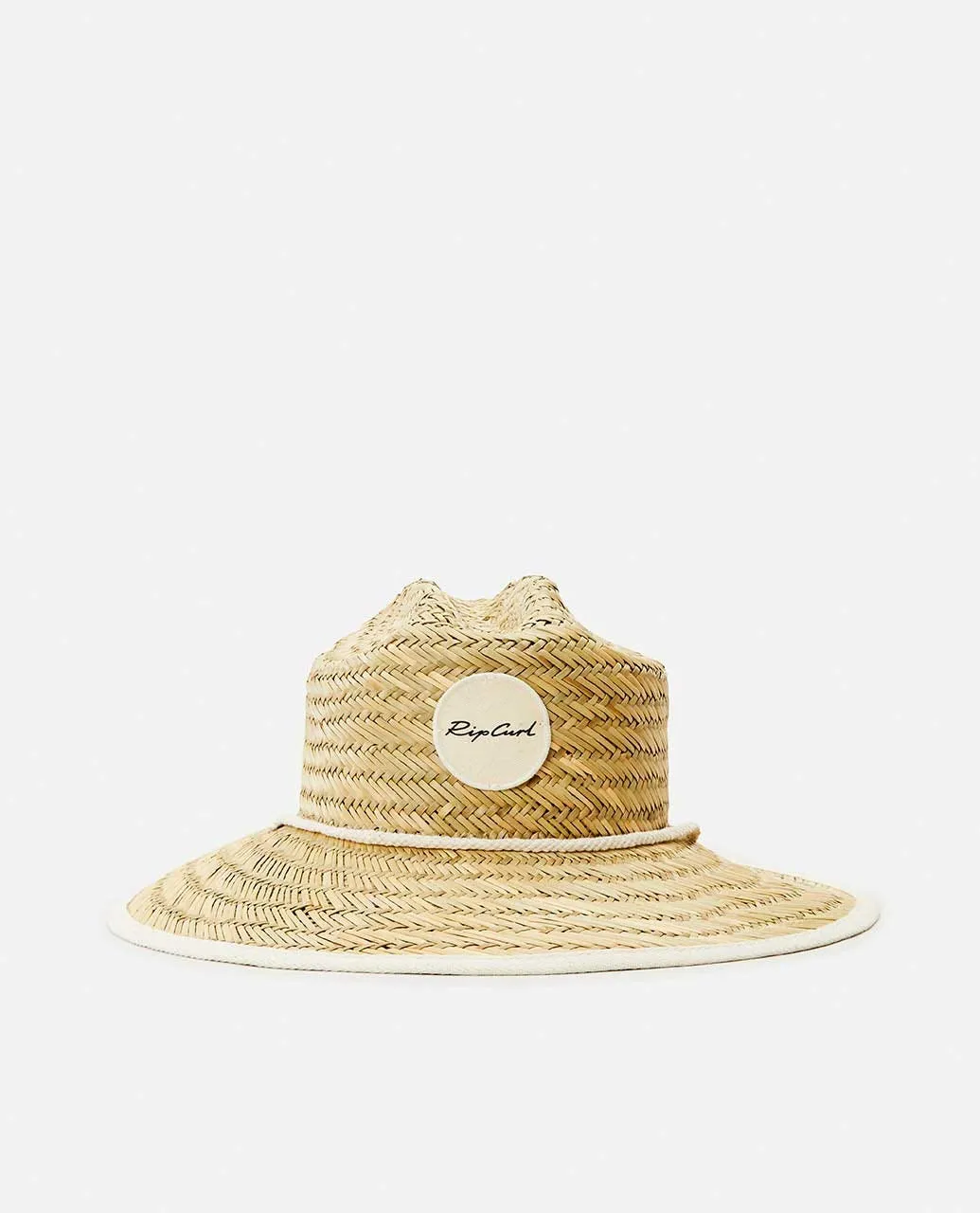 Kids' Script Straw Sun Hat