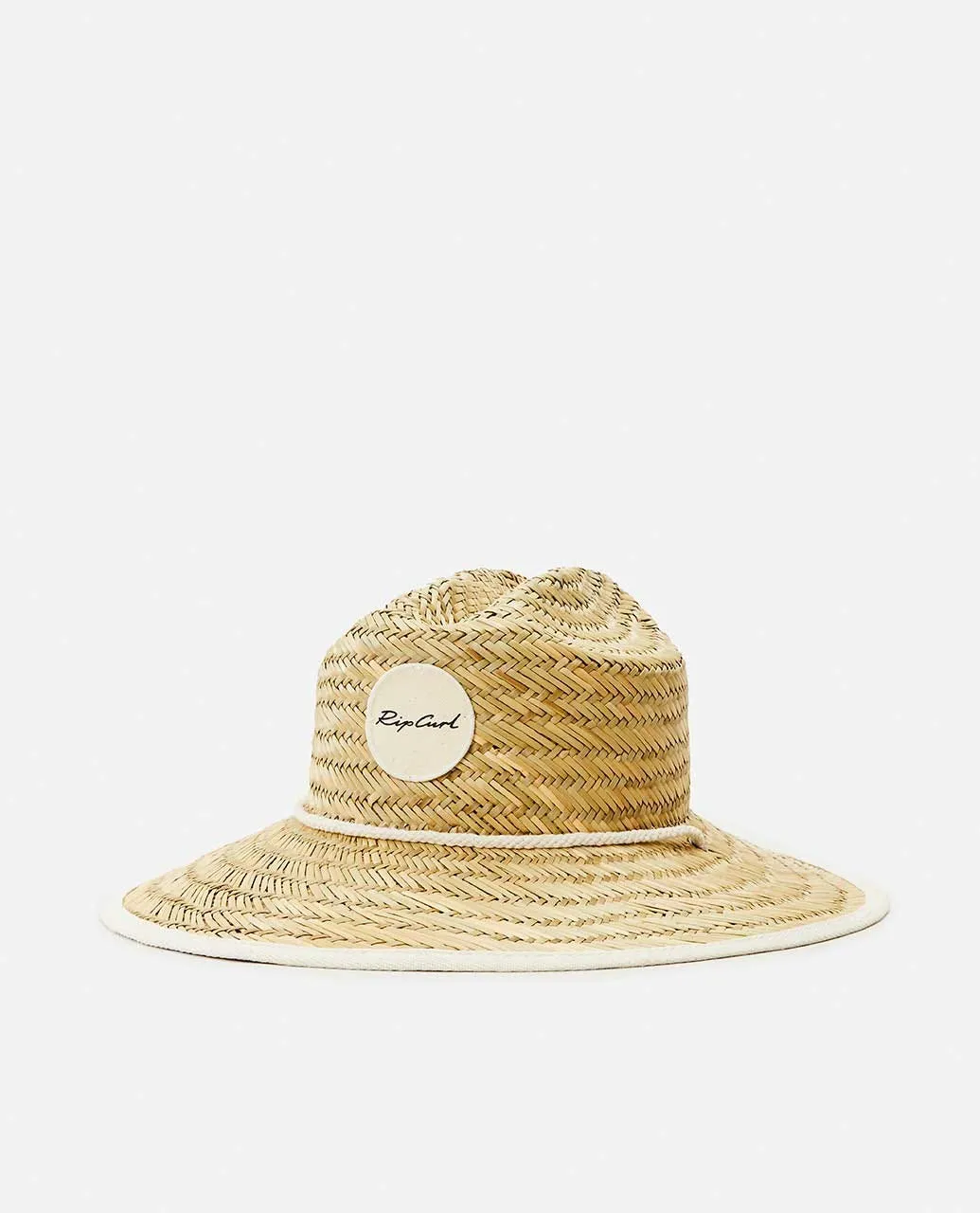 Kids' Script Straw Sun Hat