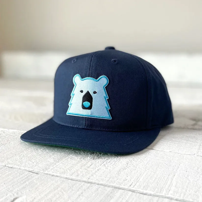 Kids Snapback (Navy + Blue Bear)