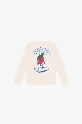 KIDS STRAWBERRY LONGSLEEVE | CREAM