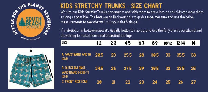 Kids Stretchy Trunks: Quok-Star