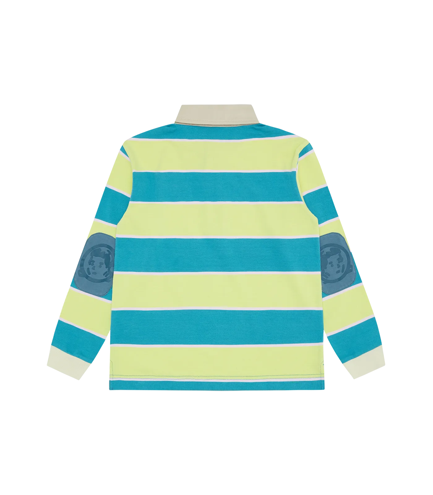 Kids Teal Striped Long-Sleeve Rugby Shirt