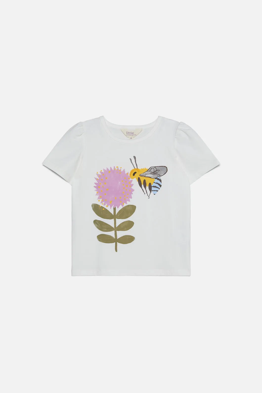 Stylish Kids' Tee Featuring Bee and Flower