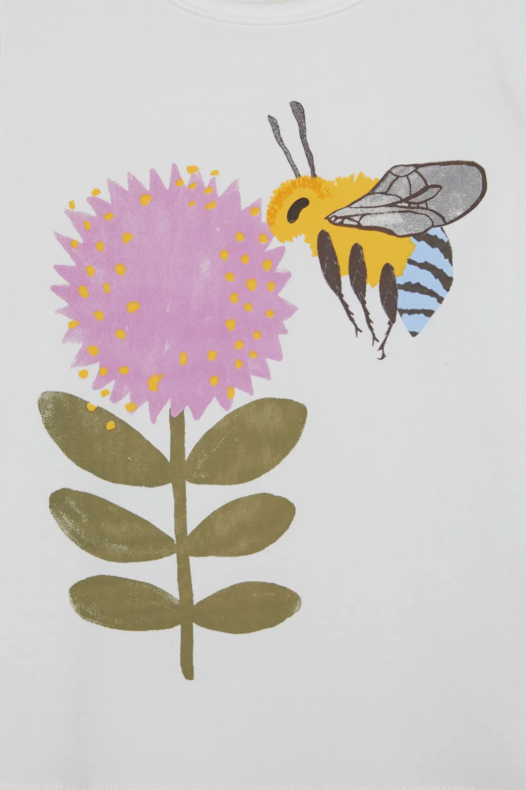 Stylish Kids' Tee Featuring Bee and Flower