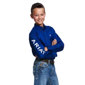 Kids Ultramarine Team Logo Twill Classic Fit Shirt