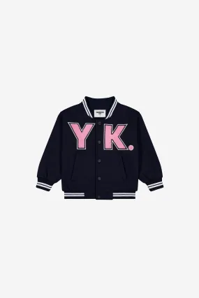 KIDS VARSITY JACKET | NAVY