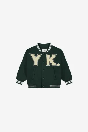 KIDS VARSITY JACKET | PINE