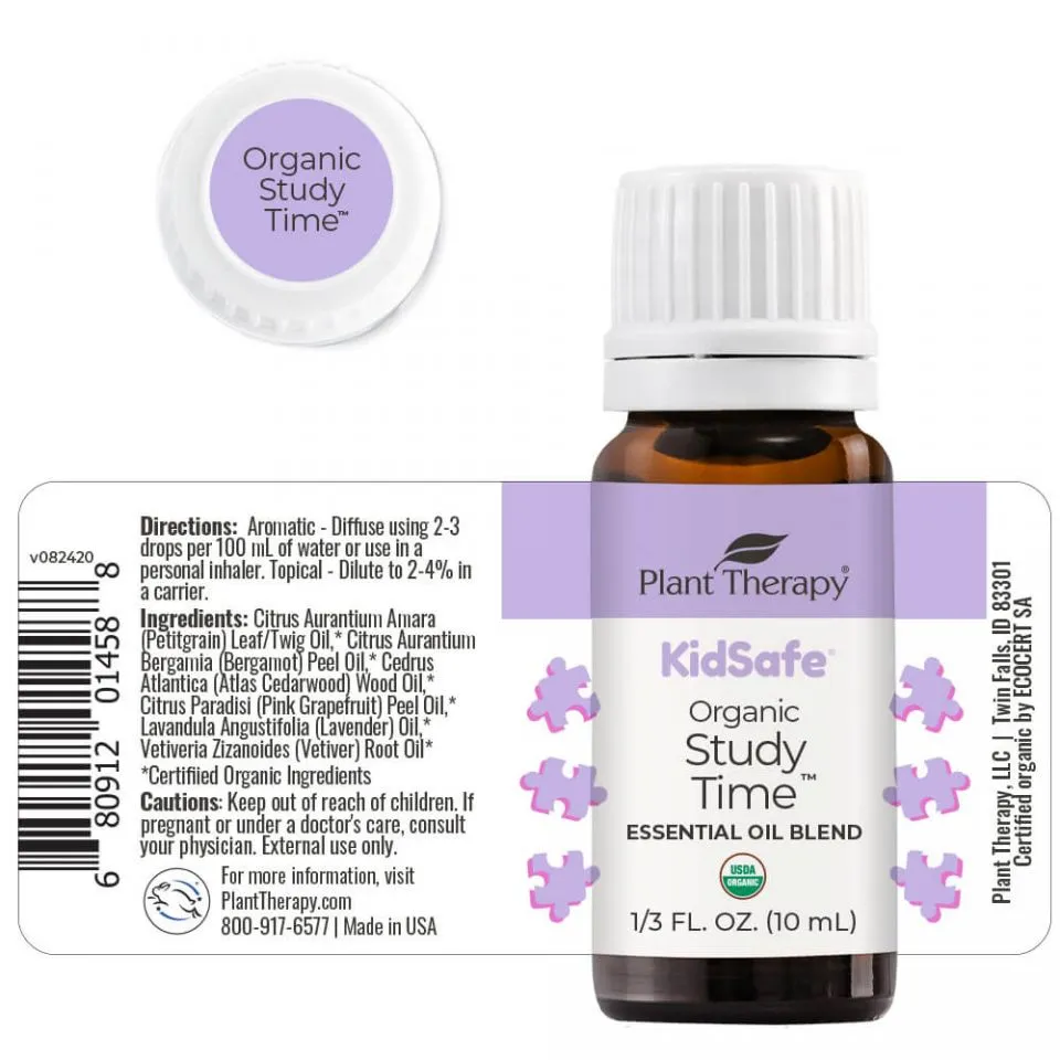 Organic KidSafe Study Time Essential Oil by Plant Therapy