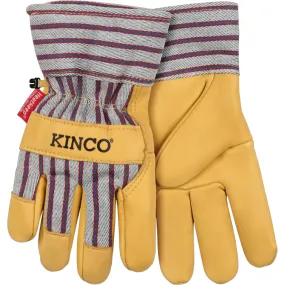 KINCO KIDS’ 1927 LINED GRAIN LEATHER PALM WITH SAFETY CUFF