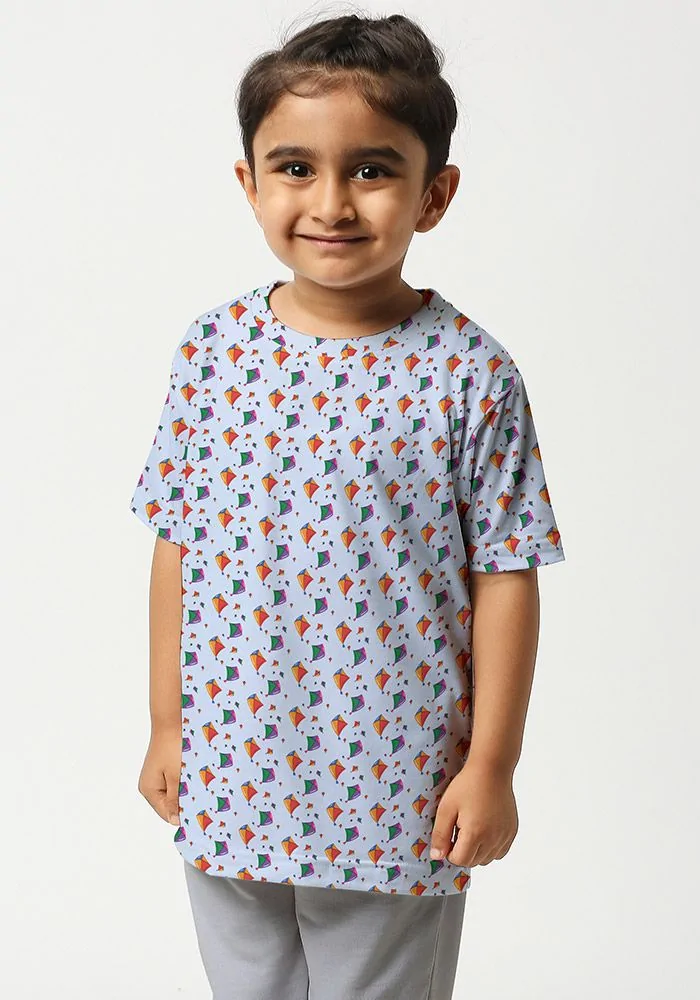 Kites All Over Printed Kids T-Shirt