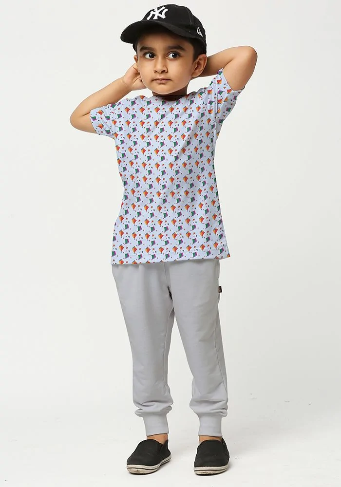 Kites All Over Printed Kids T-Shirt