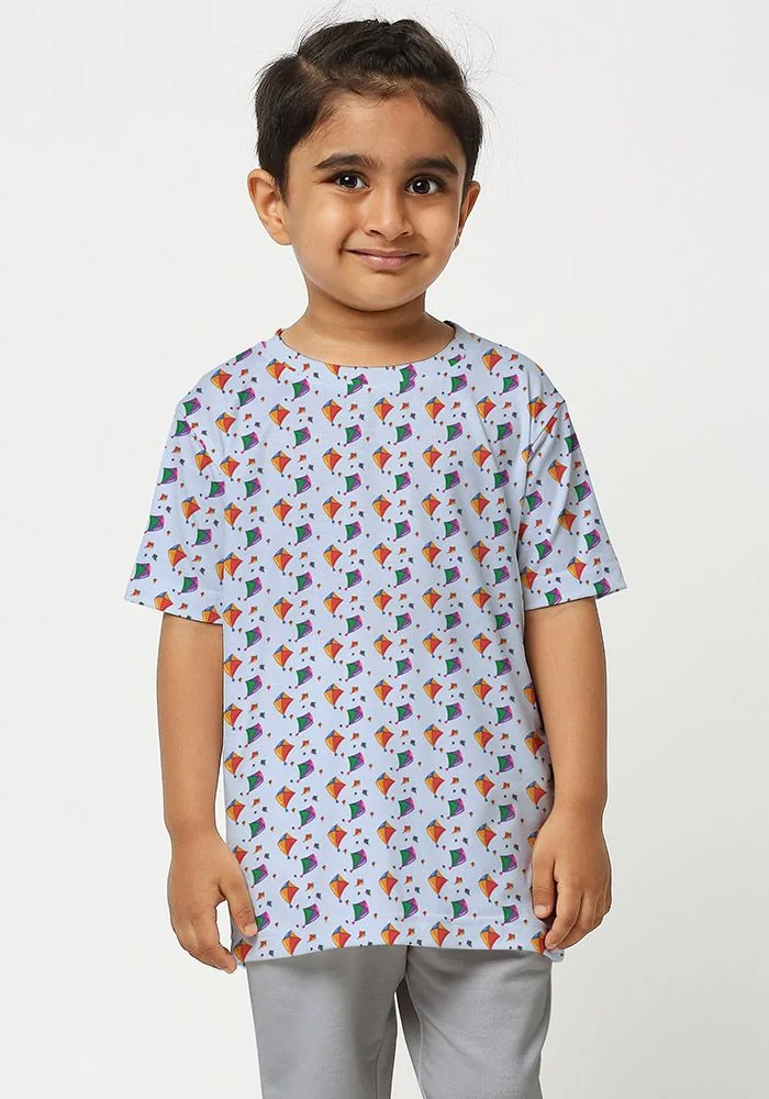 Kites All Over Printed Kids T-Shirt