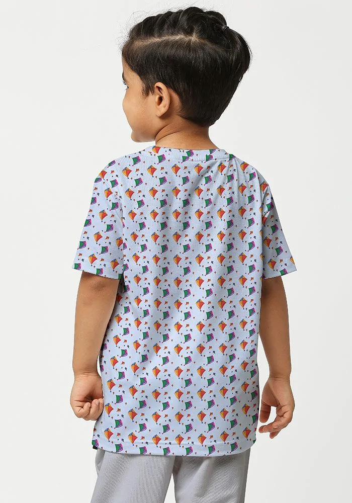 Kites All Over Printed Kids T-Shirt