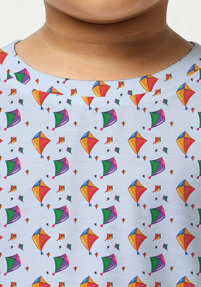 Kites All Over Printed Kids T-Shirt