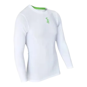 Kookaburra KB Compression Lite LS Shirt for Adults and Kids in White