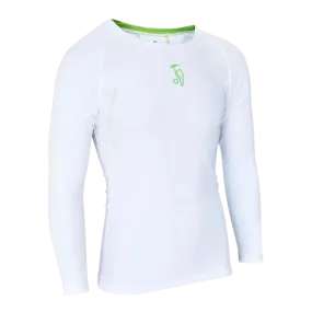 Kookaburra KB Compression Power LS Shirt for Adults and Kids in White