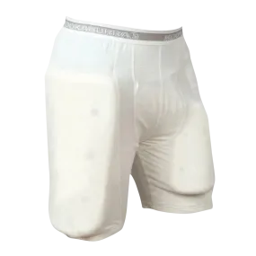 Kookaburra Protective Shorts - Padded for Kids in Ivory