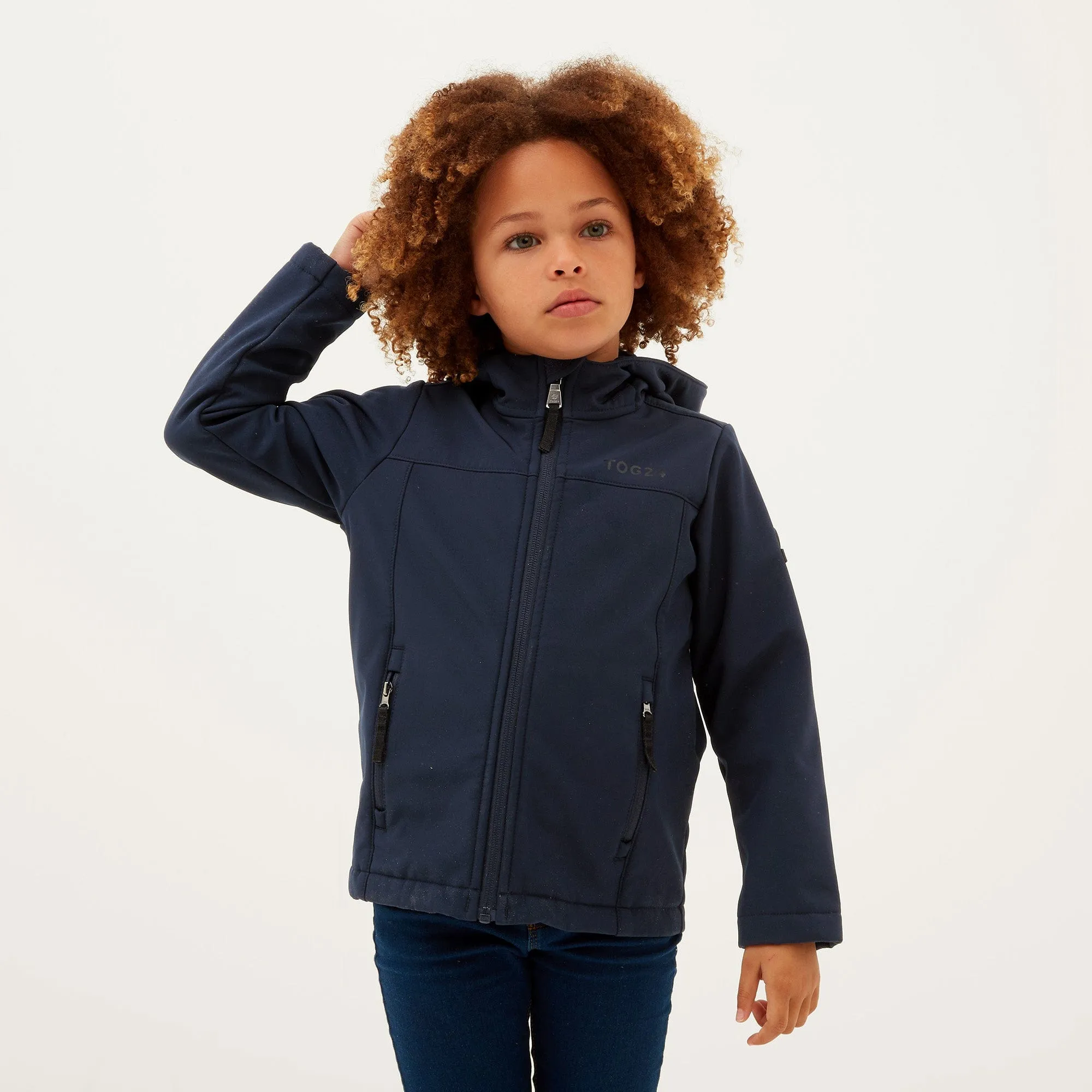 Koroma Kids Softshell Hooded Jacket - Navy