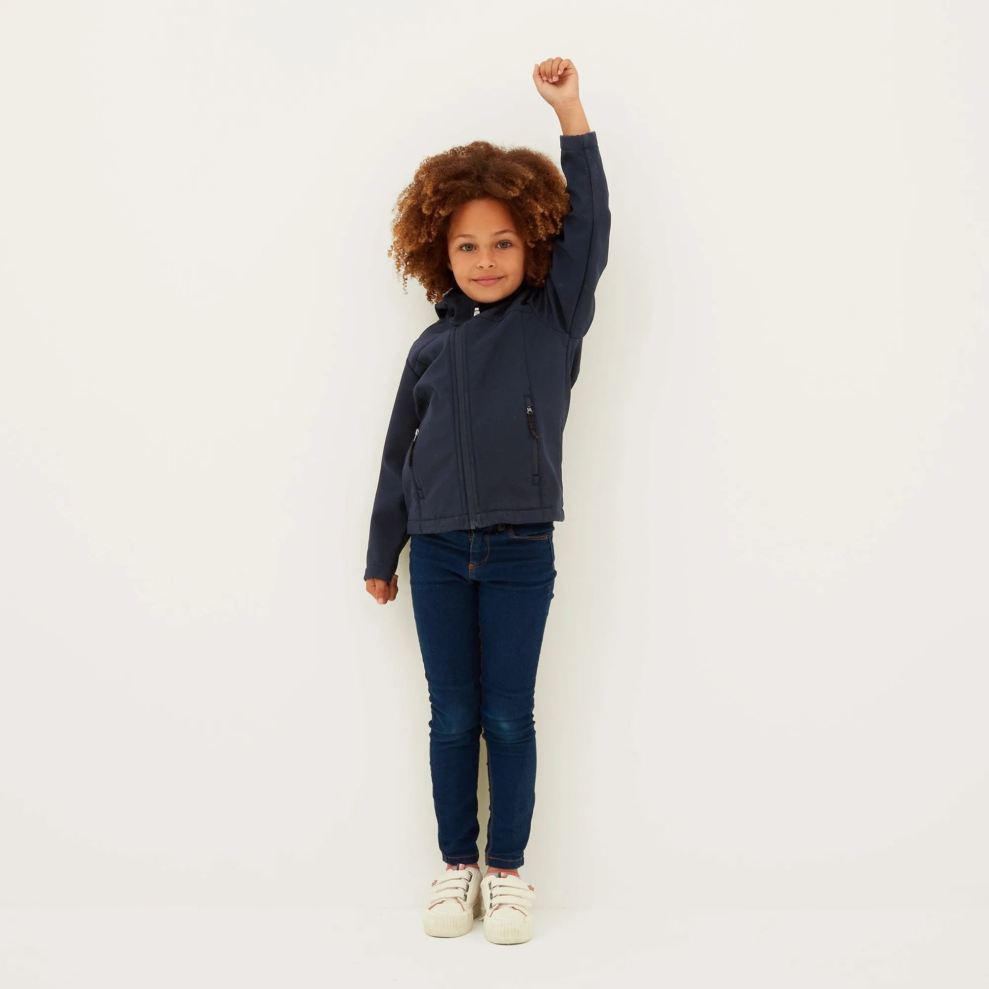 Koroma Kids Softshell Hooded Jacket - Navy