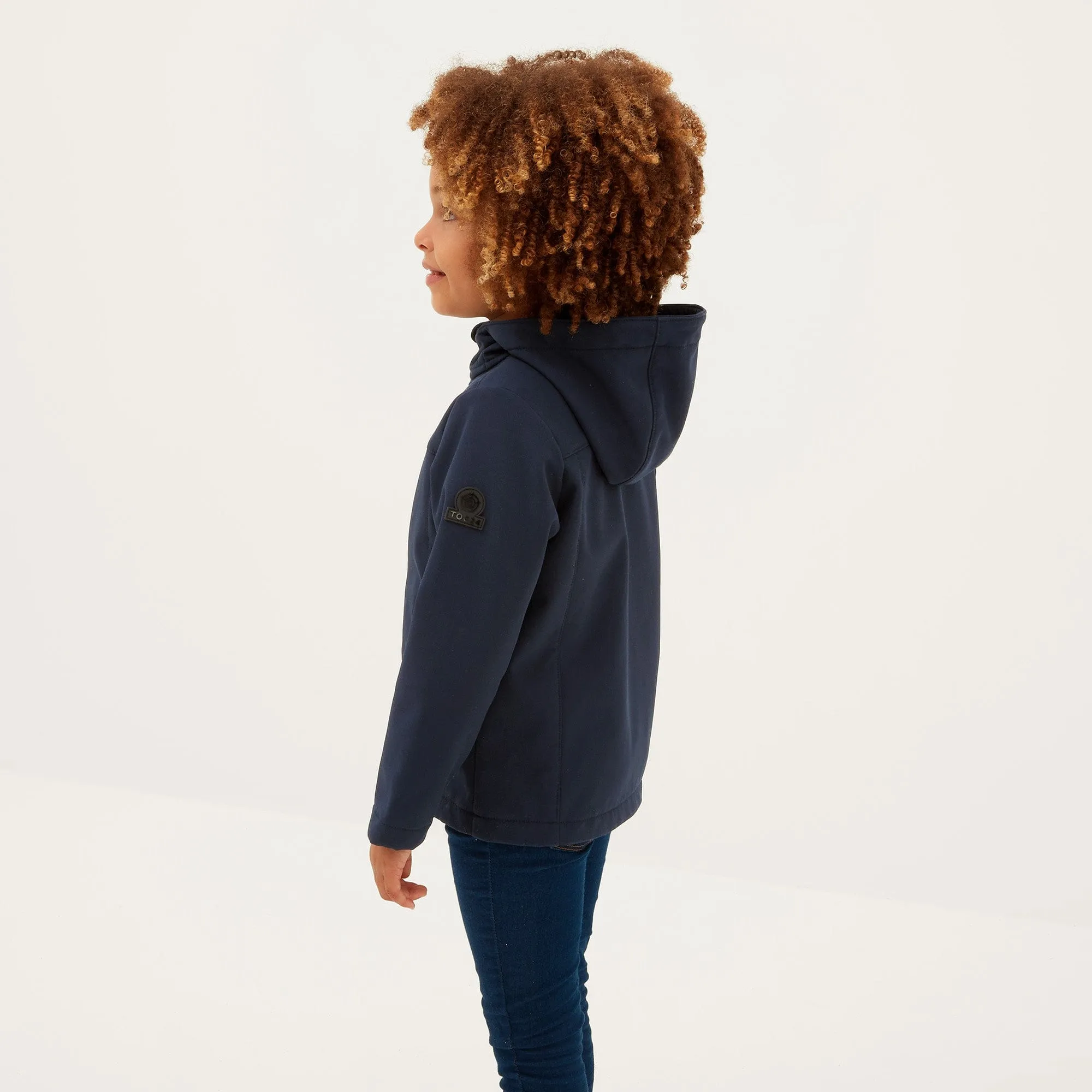 Koroma Kids Softshell Hooded Jacket - Navy