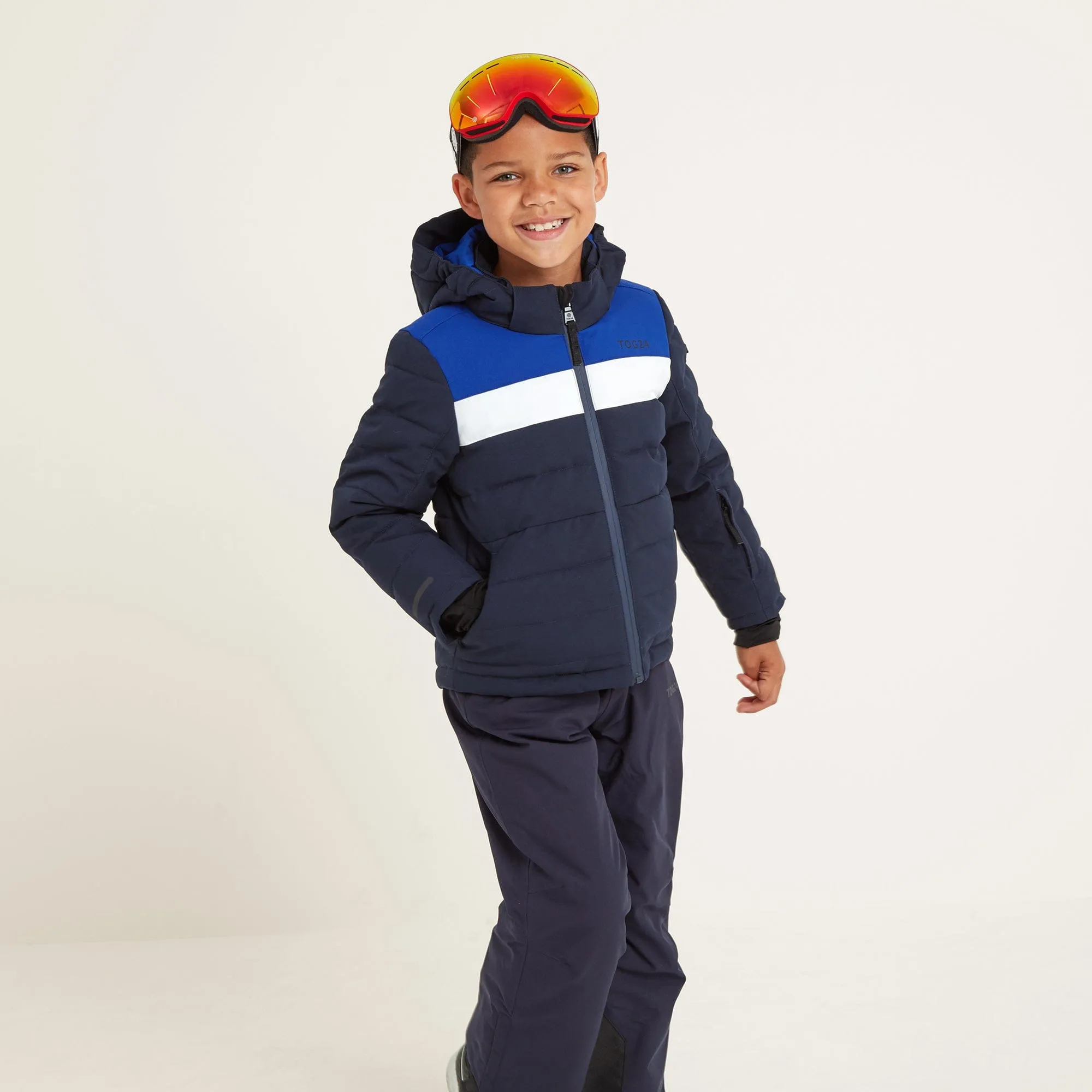 Laithe Kids Ski Jacket - Dark Indigo/Royal Blue