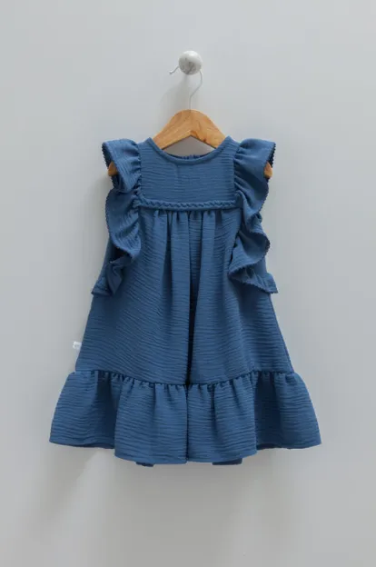 Lara Kids - Robe indigo 8960