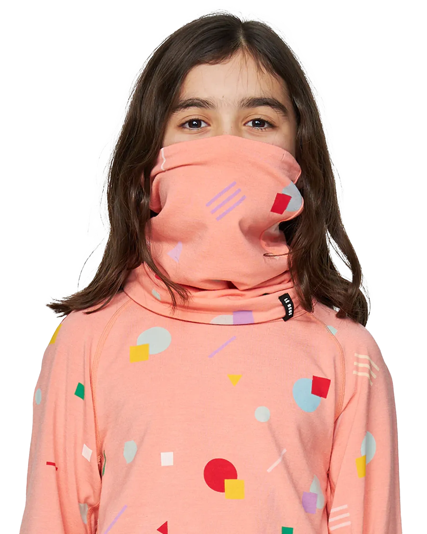 Le Bent Kids' Confetti Midweight Neck Gaiter - Candy