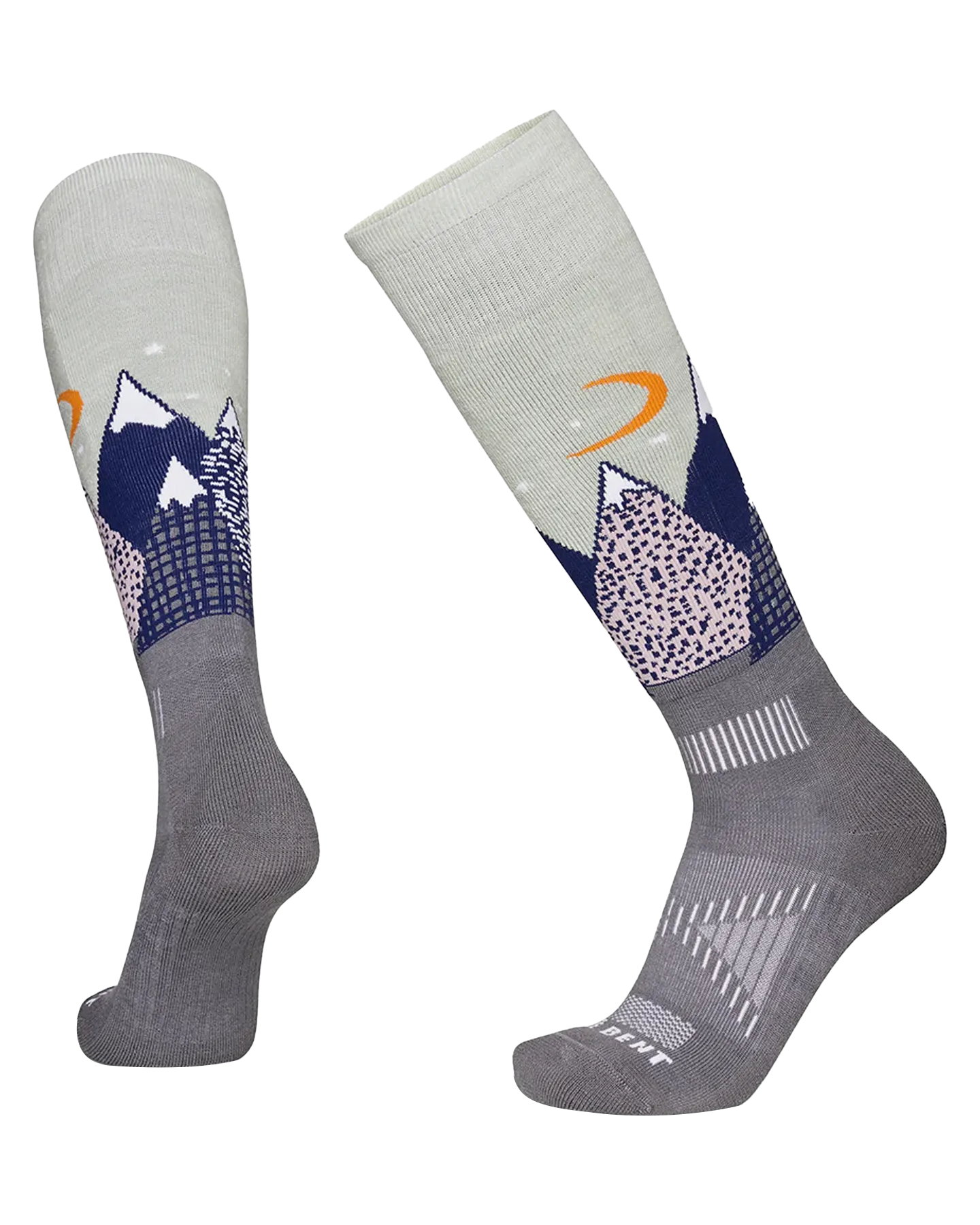 Le Bent Kids' Snowy Mountain Light Cushion Socks - Sea Foam | Shop Socks at Trojan Wake Ski Snow & Snow Skiers Warehouse