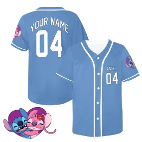 Lilo And Stitch Angel Customizable Jersey (Adults And Kids Sizes)