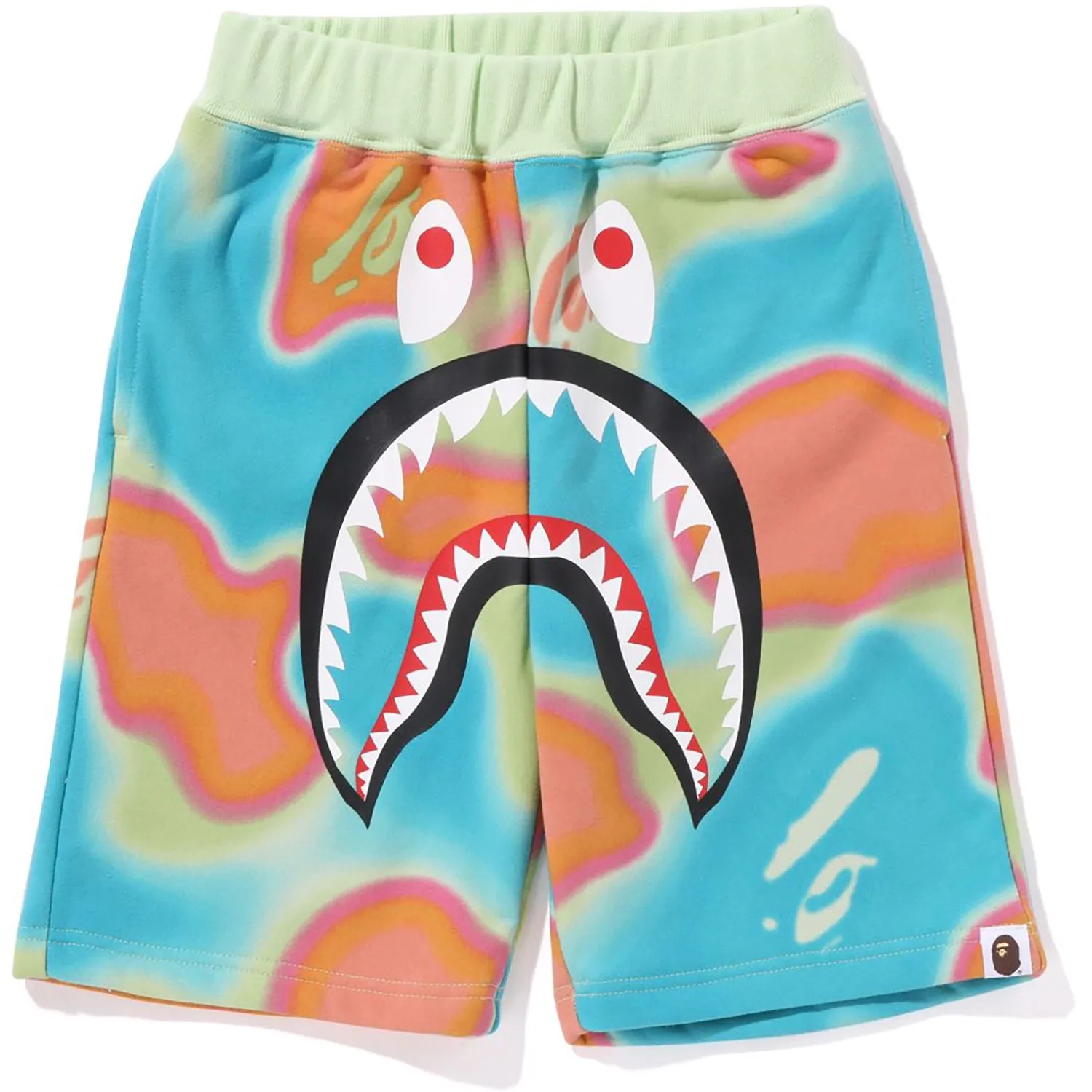 kids shorts sweat shark camo liquid