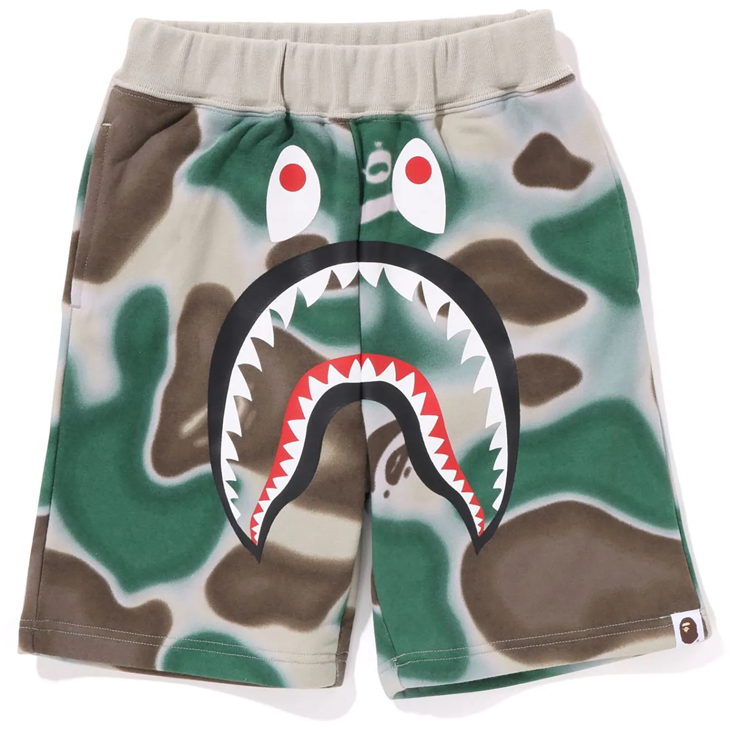 kids shorts sweat shark camo liquid