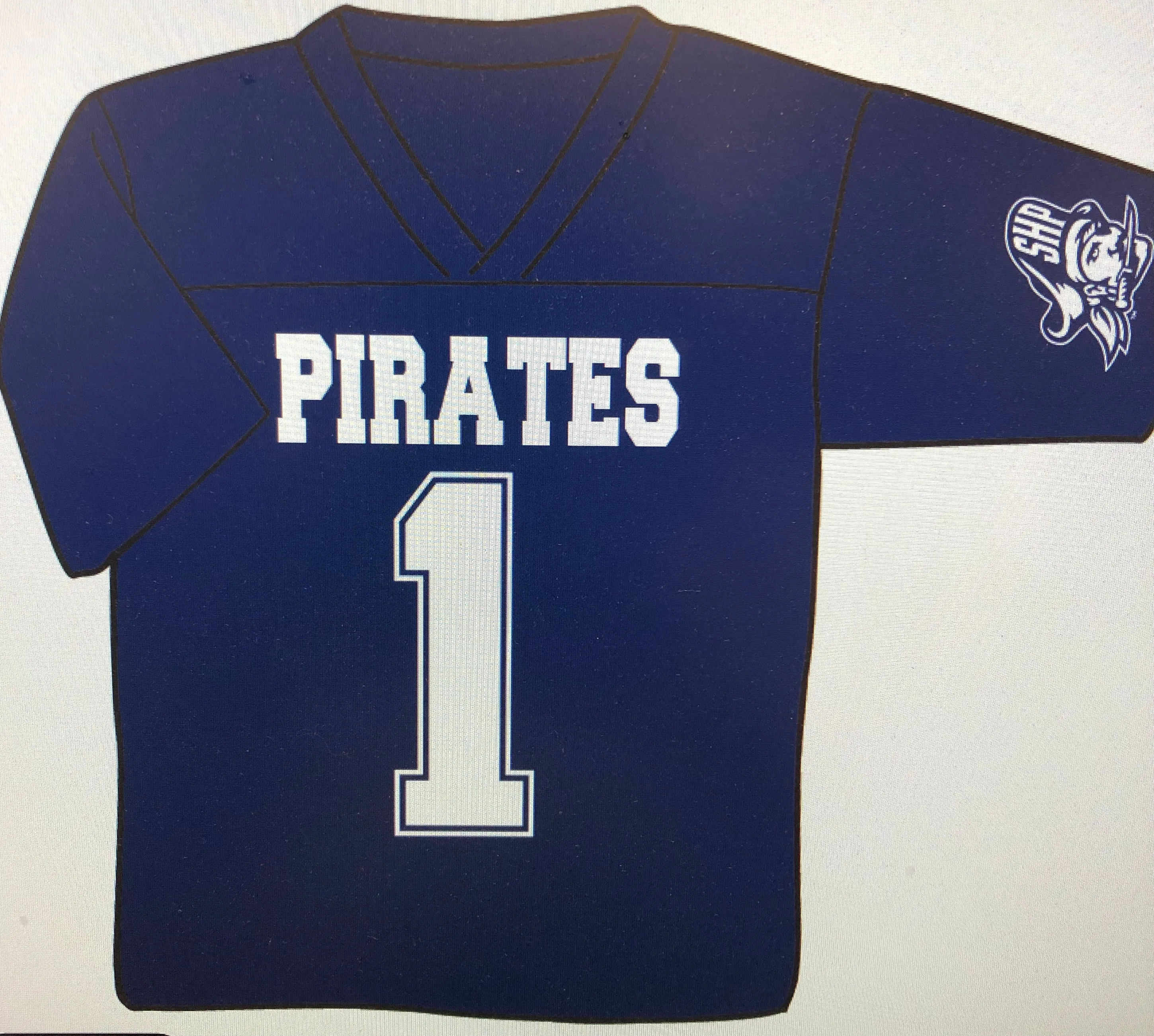 Little kids Pirate Football Jersey