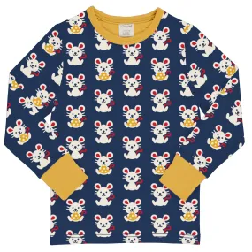 Maxomorra Mouse Long-Sleeve Top