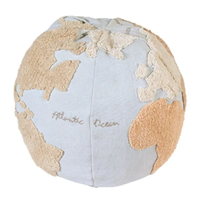 World Map Pouf