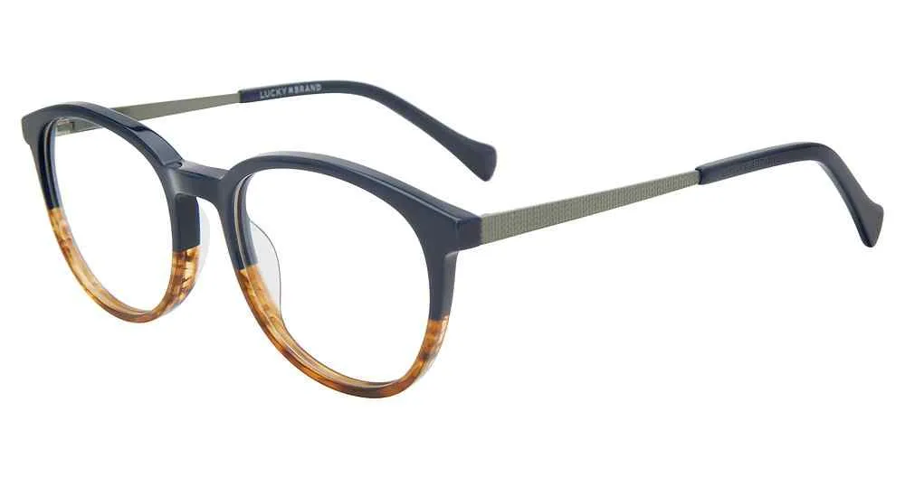 Lucky Brand VLBD822 0NVH Eyeglasses Youth Kids Navy/Havana Full Rim 48-17-130