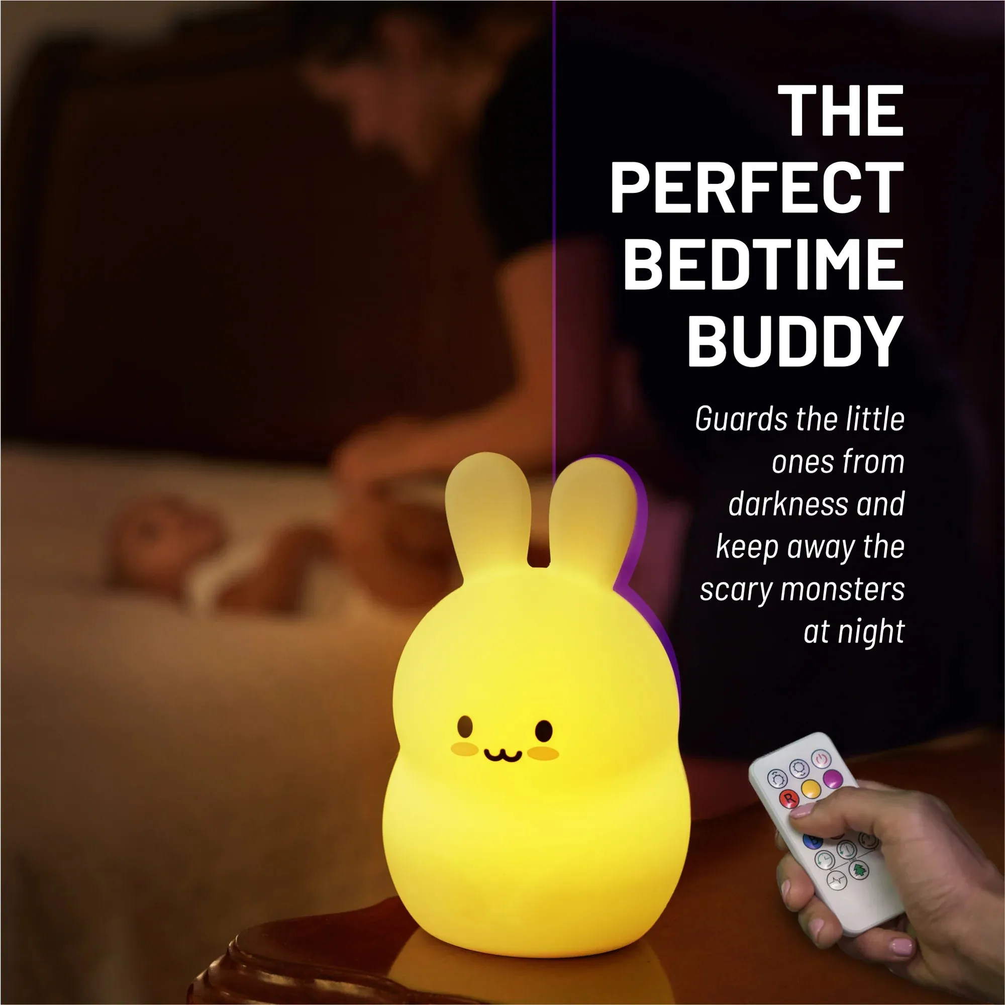 Lumieworld Bunny Night Light - LED with Remote Control in Box