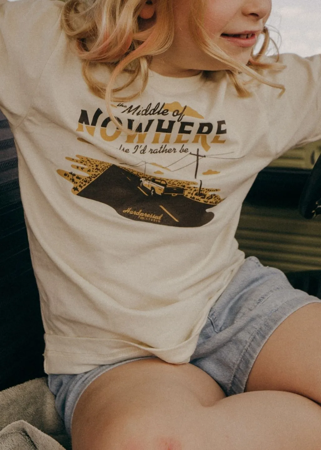 Middle of Nowhere Tee | Soft Butter | Kids