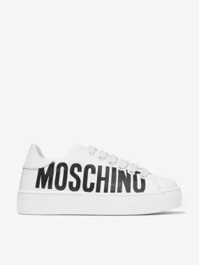 Moschino Kids - Kids Leather Maxi Logo Trainers | Childsplay Clothing