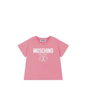 Moschino Kids Smiley Milano Logo T-Shirt