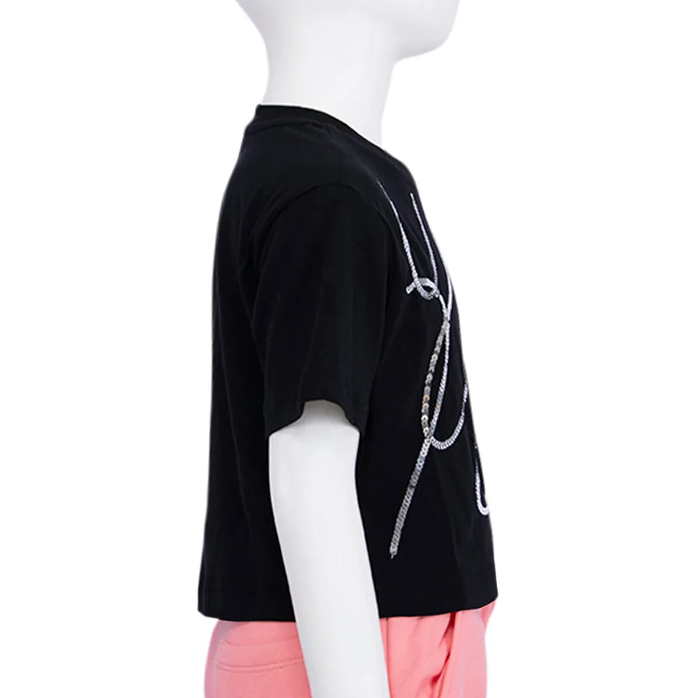 MSGM Kids  Black T-Shirt